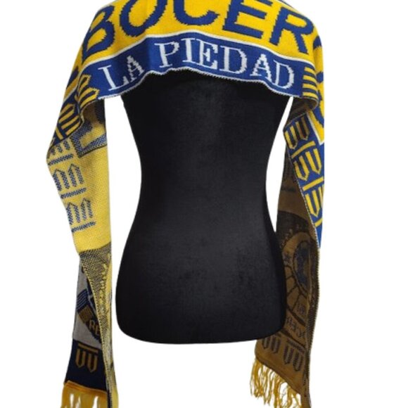 Club de Futbol La Piedad Soccer Club Scarf Yellow White Blue - Picture 4 of 8